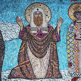 Fragment Of Mosaic With Saints In Tolga Monastery 1 by Jenny Rainbow