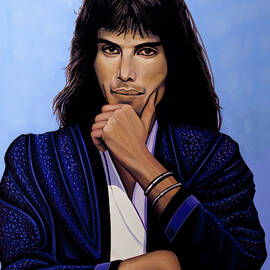 Freddie Mercury Painting 5 by Paul Meijering