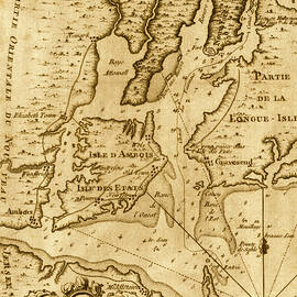 French Map of New York, Islands and Harbor by unknown