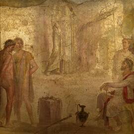 Fresco Of Scene From Iphigenia In Tauris by Science Photo Library