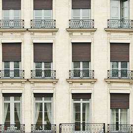Front View Of Paris Architecture by S. Greg Panosian
