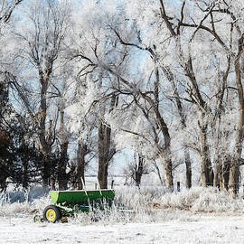 Frosted Trees and Implement 01 by Rob Graham