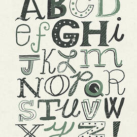 Funky Letters Dark by Michael Mullan