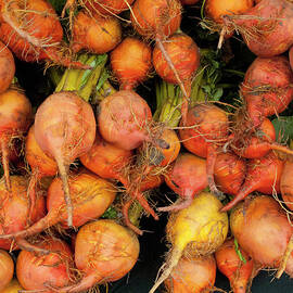 Golden Beets At A Farmers Market by Bill Boch