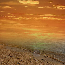 Golden Morning By The Dreamland Seashore by Johanna Hurmerinta