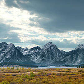 Grand Tetons In Dramatic Light by Ed Freeman