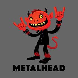 Heavy Metal Devil Metalhead by John Schwegel