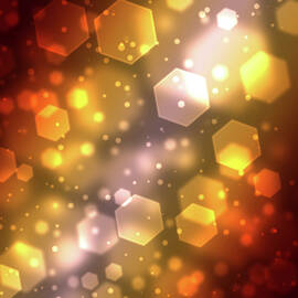 Hexagon Abstract Background With Soft by Chad Baker