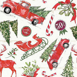 Holiday Signs Pattern I by Anne Tavoletti