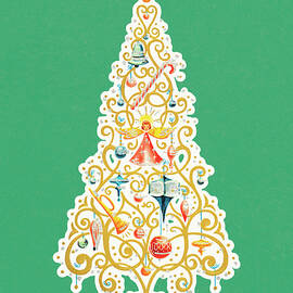 Holiday tree by CSA Images