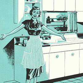 Homemaker in the Kitchen by CSA Images