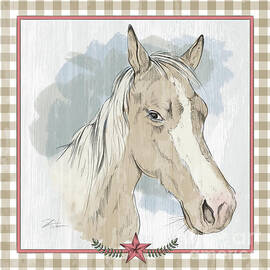 Horse Portrait-Farm Animals by Shari Warren