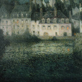 House On The River In The Moonlight, 1920 by Henri Le Sidaner