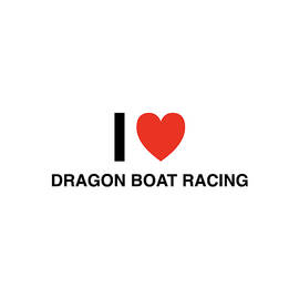I Heart Dragon Boat Racing in Black by I Heart Everything