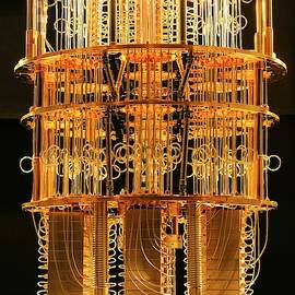 Ibm Q Quantum Computer Cryostat by Science Photo Library