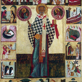Icon Of St Nicholas, Russian by Print Collector