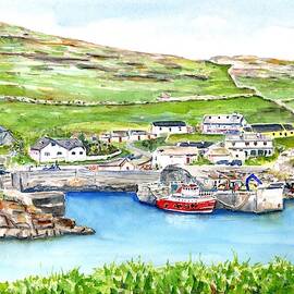 Inishturk Island Ireland by Carlin Blahnik CarlinArtWatercolor