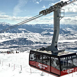 Jackson Hole Big Red Tram by Adam Jewell