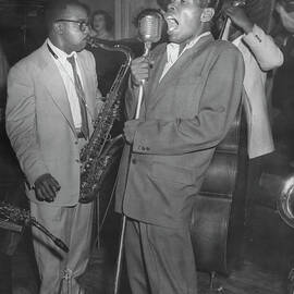 James Moody And Babs Gonzales On Stage by Pictorial Parade