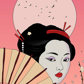 Japanese Geisha Girl by Nicholas