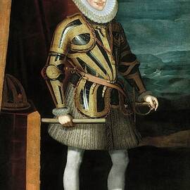 Juan Pantoja de la Cruz / 'Philip III of Spain', 1606, Spanish School. by Juan Pantoja de la Cruz -1554-1608-