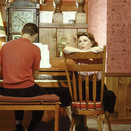 Julie London;Bobby Troup by Leonard McCombe