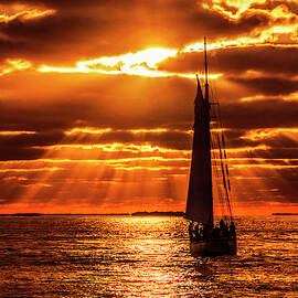 Key West Sunset Sail by Bob Slitzan