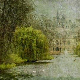 Lake With Swans by Isabelle Dupont