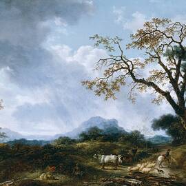 Landscape With Passing Shower by Jean-honore Fragonard