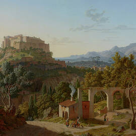 Landscape with the Castle of Massa di Carrara by Mountain Dreams
