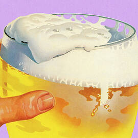 Large Glass of Beer by CSA Images