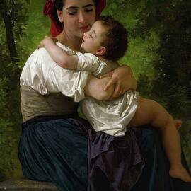 Le Petit Calin by William-adolphe Bouguereau