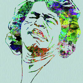 Legendary James Brown Watercolor by Naxart Studio