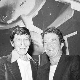 Leonard Nimoy And William Shatner by Bettmann