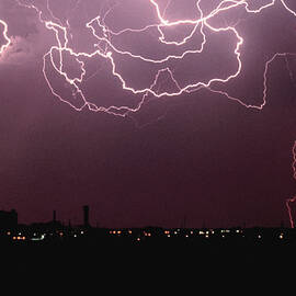 Lightning Over City by John Foxx
