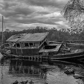 Loch Ness Shipwreck - Scotland in Black and White by Bill Cannon