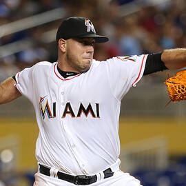Los Angeles Dodgers V Florida Marlins by Marc Serota
