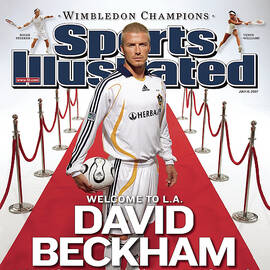 David Beckham, Visits Good Morning Metal Print by Everett - Fine