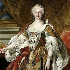 Louis Michel van Loo / 'Elisabeth Farnese, Queen of Spain', ca. 1739, French School, Oil on canvas. by Louis-Michel van Loo -1707-1771-