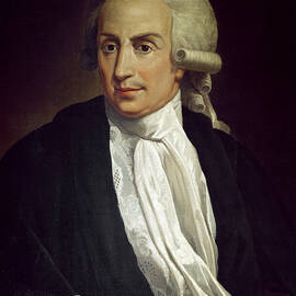 Luigi Galvani With Frog Specimen by Italian School