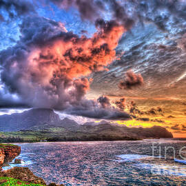 Kauai Hawaii Maha ulepu Beach 2 Sunrise Landscape Seascape Art