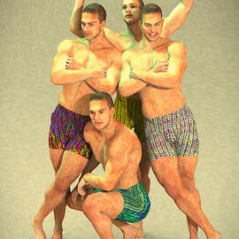 Male dance group by Joaquin Abella