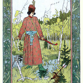 Man and Frog by Ivan Bilibin