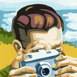 Man Taking a Picture by CSA Images