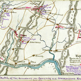 Maneuvers on Antietam and Sharpsburg, Maryland. September 1862. by Robert Knox Sneden