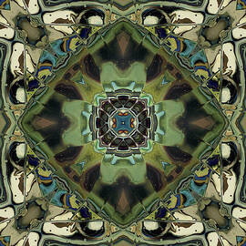 Marbled Moss Mandala by Phil Perkins