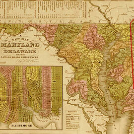 Maryland, Delaware & Baltimore - 1844 by unknown