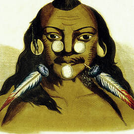 Maxourounas Indian, Brazil, 1830 Engraving by Unknown