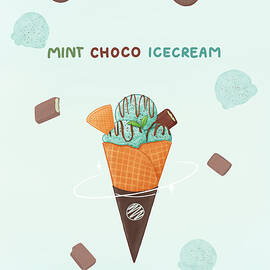 Mint Chocolate Ice Cream by Xuan Thai