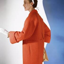 Model In A Vogue Patterns Coat by Horst P. Horst